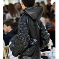 Affordable Price Chanel Vintage Puffer Quilted Shiny Calfskin Flap Bag 13065 Black 2025 (For Man and Women)