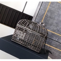 Best Price Chanel Bird Case Shaped Clutch with Chain 0213 Gunmetal 2025