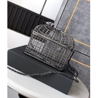 Best Price Chanel Bird Case Shaped Clutch with Chain 0213 Gunmetal 2025