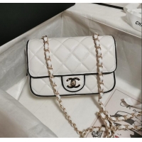 Fashion Discount Chanel Lambskin Mini Flap Bag AS5151 White 2025