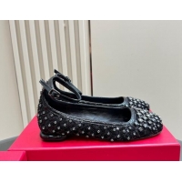 Stylish Roger Vivier Viv' Podium Ballerinas Flat in sequins Black 1225107