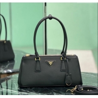 Most Popular Prada leather shoulder bag 1BA457 Black 2025