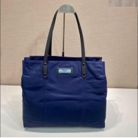 Top Design Prada Nylon Tote Bag 1BG184 Blue 2025