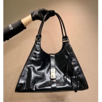 Most Popular Prada Large leather tote bag 1BG570 Black 2025