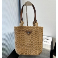 Famous Brand Prada Straw Bag PR5503 Khaki 2025