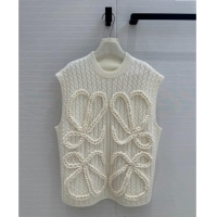 Well Crafted Loewe Knit Vest 1219 White 2024