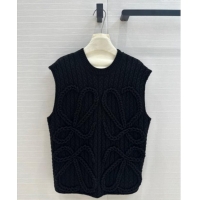 Affordable Price Loewe Knit Vest 1219 Black 2024