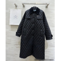 Well Crafted Prada Quilted Padded Coat 1219 Black 2024