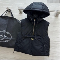 Affordable Price Prada Down Down Vest 0106 Black 2025