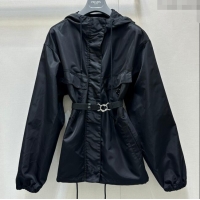 Luxury Discount Prada Nylon Jacket 021403 Black 2025