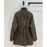 Buy Discount Fendi FF Coat 1203 Brown 2024