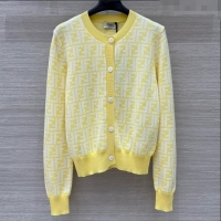 Affordable Price Fendi FF Cardigan F21106 Yellow 2025