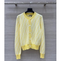 Affordable Price Fendi FF Cardigan F21106 Yellow 2025