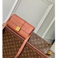 Super Quality Louis Vuitton Wallet On Chain Low Key Bag in Cognac Brown Calfskin Leather M12147 2025