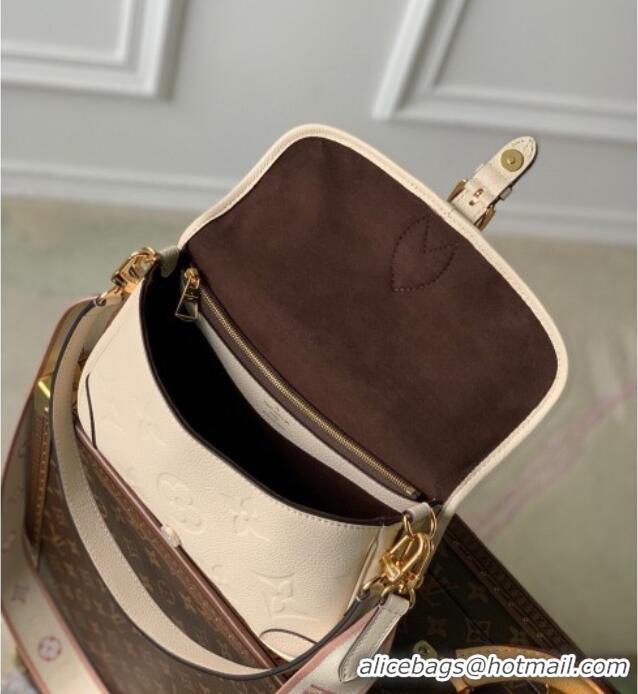 Super Quality Louis Vuitton Diane Satchel Bag in Monogram Leather M46388 Cream Beige 2025