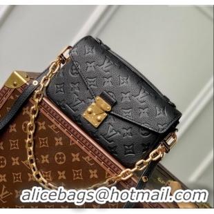 Best Quality Louis Vuitton Pochette Métis East West Bag in Monogram Empreinte Leather M46595 Black 2025