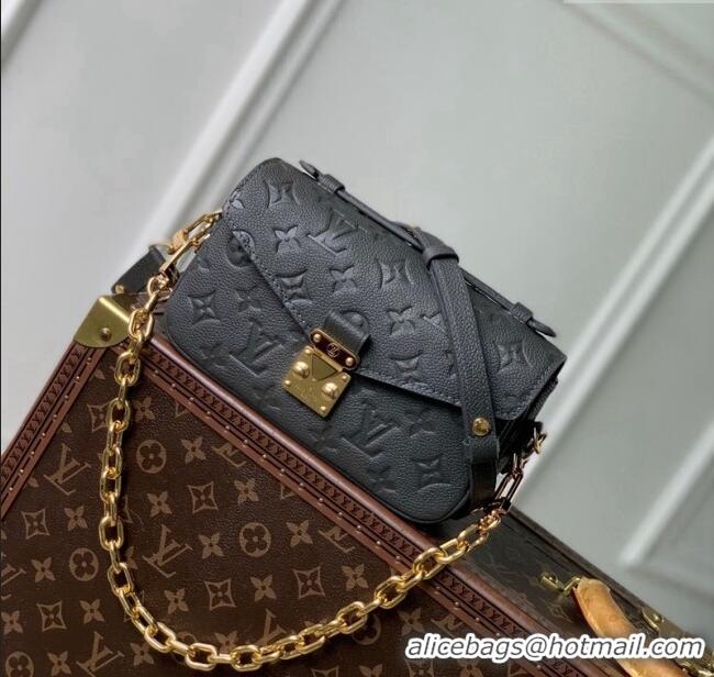 Super Quality Louis Vuitton Pochette Métis East West Bag in Monogram Leather M11998 Gunmetal Black 2025