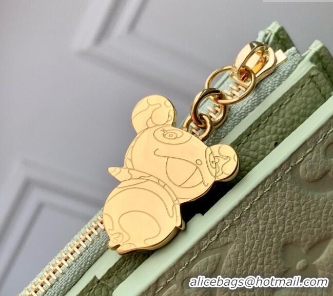 Best Price Louis Vuitton LV x TM Lisa Wallet M14088 Green Tea 2025
