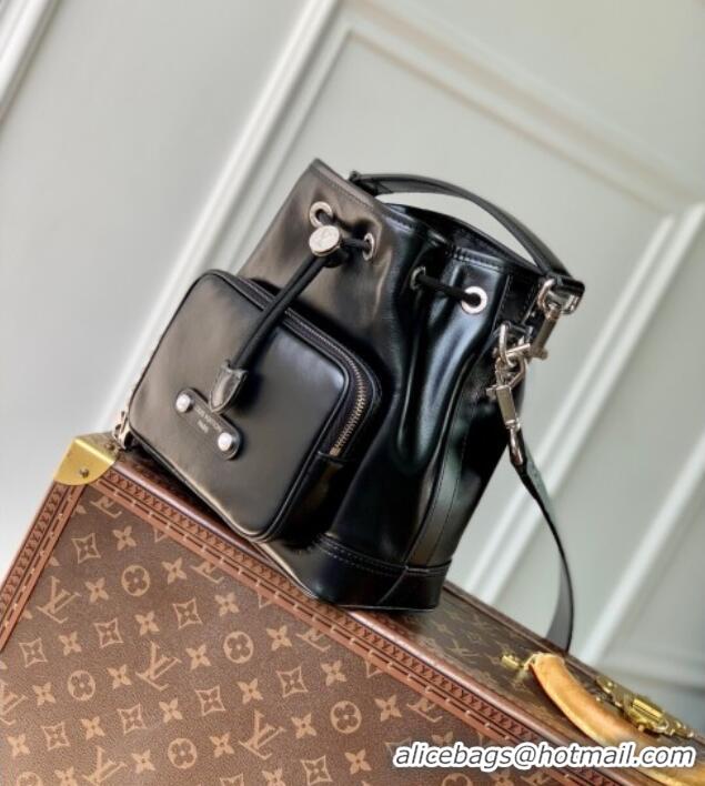 Promotional Louis Vuitton Noe Cargo Bucket Bag Black Calf leather M13985 2025
