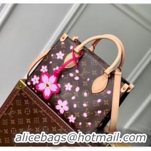 Best Grade Louis Vuitton LV x TM OnTheGo PM Tote Bag with Cherry Blossom M13269 2025
