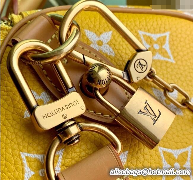 Big Discount Louis Vuitton Runaway Speedy P9 Bandouliere 30 Bag in Calf leather M13914 Yellow 2025