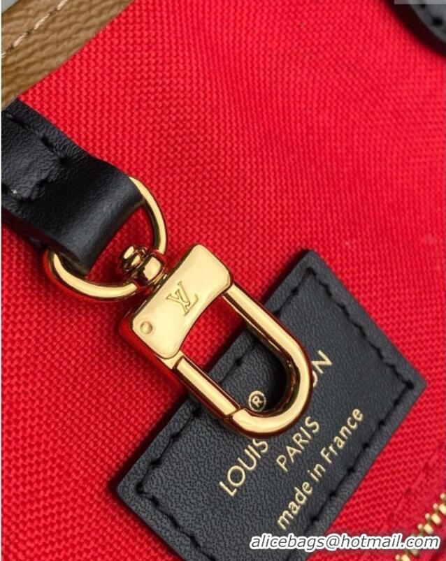 Famous Brand Louis Vuitton Onthego GM Tote Bag in Monogram and Monogram Reverse Canvas M45320 2023