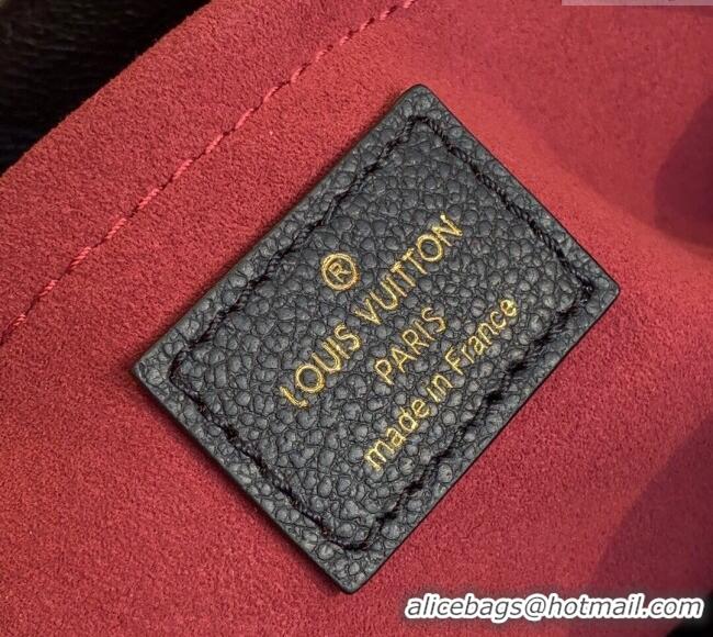 Popular Style Louis Vuitton Montaigne MM Top Handle Bag in Bicolor Monogram Leather M45488 Black/Beige 2025