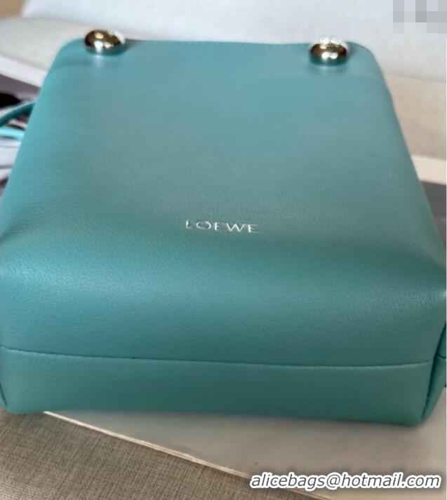 Promotional Loewe Pebble pouch Mini Bag in Smooth Calfskin 9531 Water Blue 2025