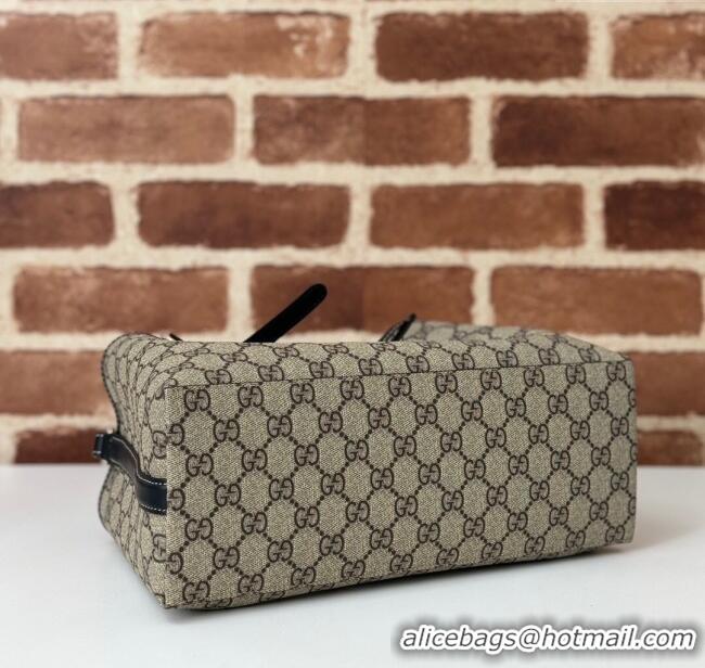 Trendy Design Gucci GG Canvas Emblem Medium Tote Bag 815214 Beige/Black 2025