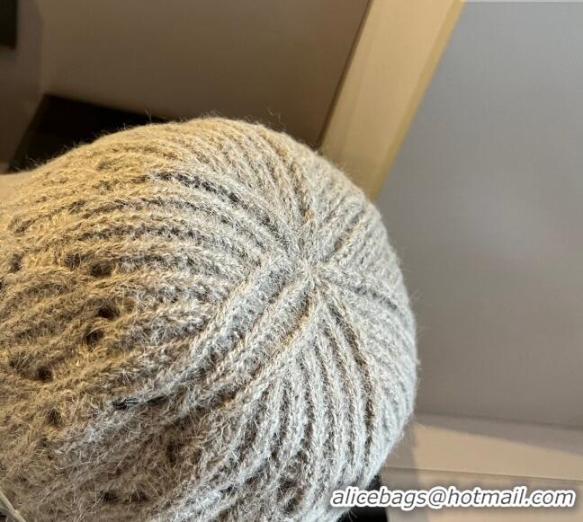 Best Luxury Chanel Crochet Knit Bucket Hat 1128 Grey 2024