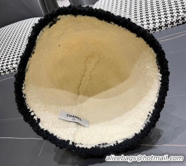 Famous Brand Chanel Camellia Bucket Hat C0317 White 2025