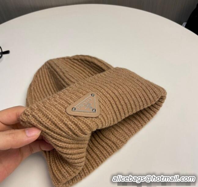 Buy Discount Prada Knit Hat PR112801 Brown 2024