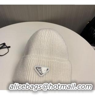 Buy Cheap Prada Knit Hat PR112801 White 2024