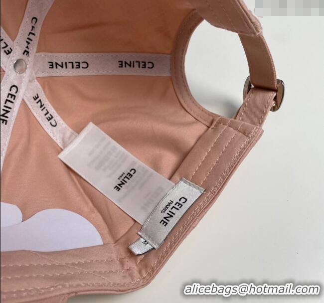 High Quality Celine Canvas Baseball Hat with CELINE CE0318 Light Pink 2025