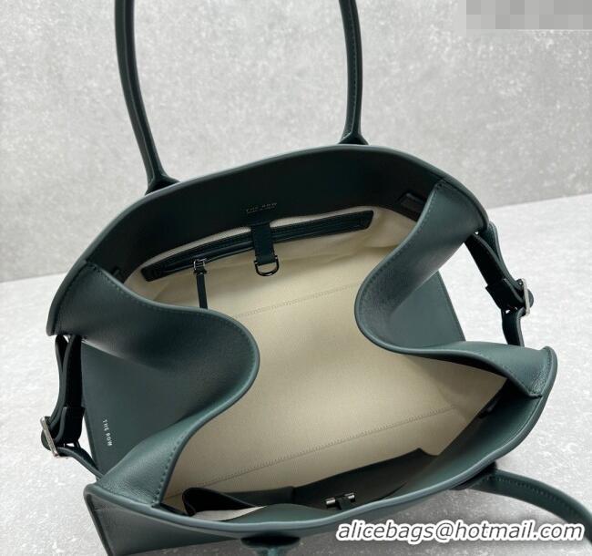Original Cheap The Row Margaux 15 Medium Tote Bag in Smooth Leather 1831 Green 2025