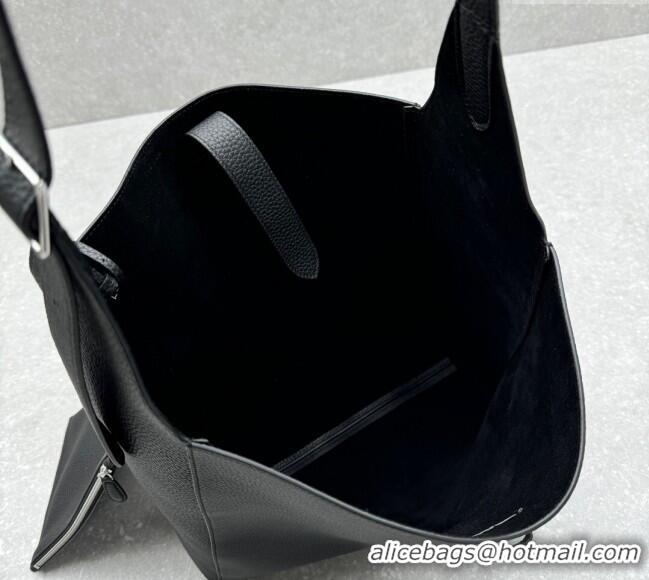 Classic Discount The Row Blake Hobo in Grained Leather 1726 Black 2025