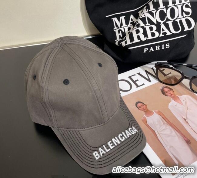 Cheapest Balenciaga Denim Baseball Hat B0112 Grey 2024