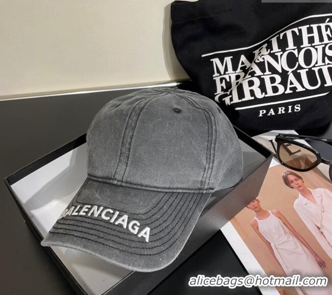 Top Grade Balenciaga Denim Baseball Hat B0112 Grey 2024