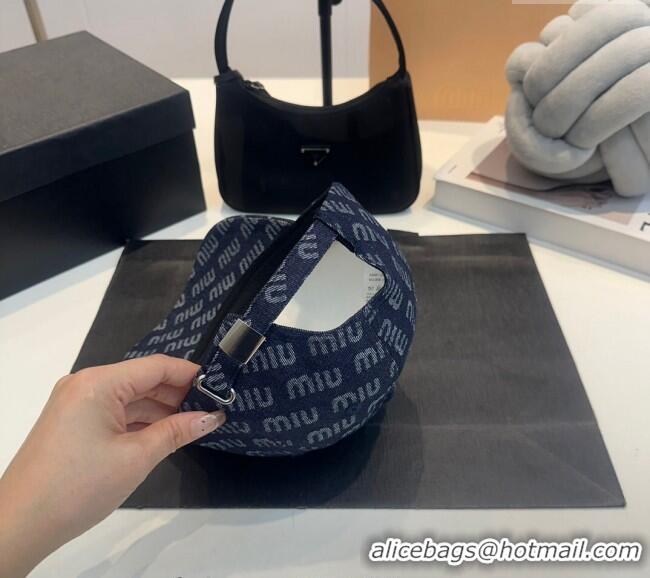 Low Price Miu Miu Denim Baseball Hat 082205 Blue 2024