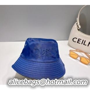 New Design Dior Reversible Bucket Hat 0802 Blue 2023