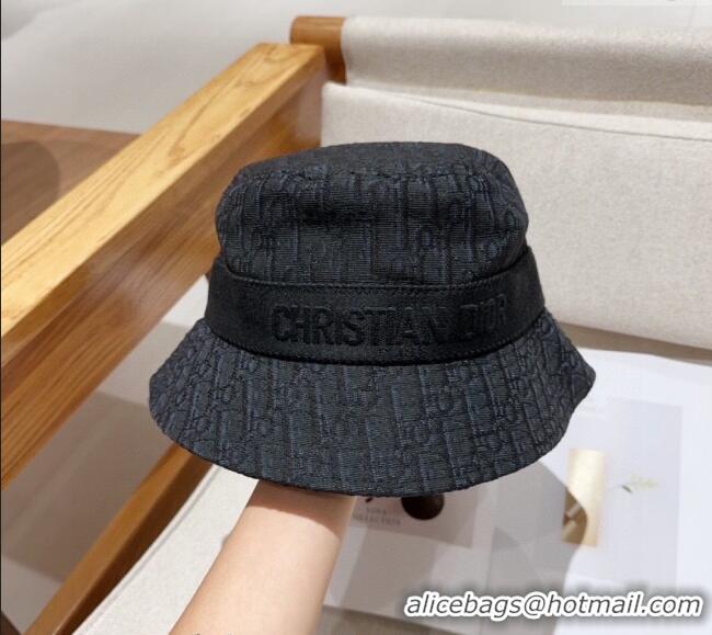 Buy Inexpensive Dior Oblique Bucket hat 0301 Black 2024