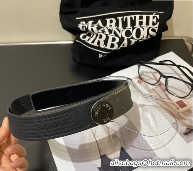 Top Design Dior Diorpacific V1U Sun Visor Hat 0619 Black/Clear 2024