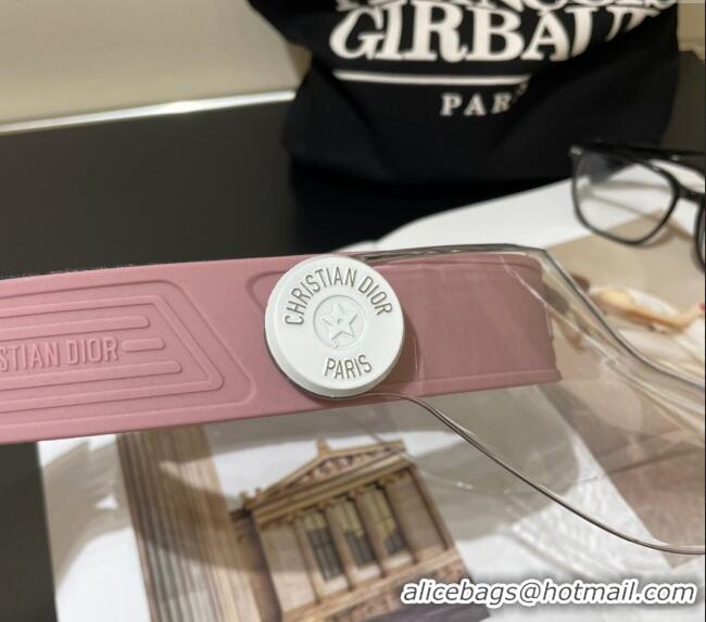 Well Crafted Dior Diorpacific V1U Sun Visor Hat 0619 Light Pink/Clear 2024