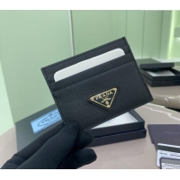 Good Product Prada Saffiano Leather card holder Wallet 1MC025 Black 2025