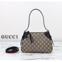 Popular Style Gucci GG Canvas Emblem Small Shoulder bag 815218 Black 2025