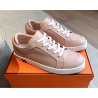Most Popular Hermes Kid Sneakers in Calfskin Leather Light Pink 0226025