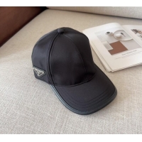 Grade Promotional Prada Nylon Baseball Hat 0115 Black 2025