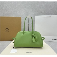 New Design Jacquemus The Medium Turismo Soft Bowling Bag in Grained Leather 2130 Green 2025