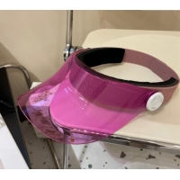 Best Quality Dior Diorpacific V1U Sun Visor Hat 0619 Dark Pink 2024