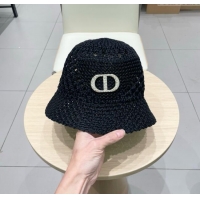 Top Quality Dior Knit Bucket Hat D031301 Black 2025